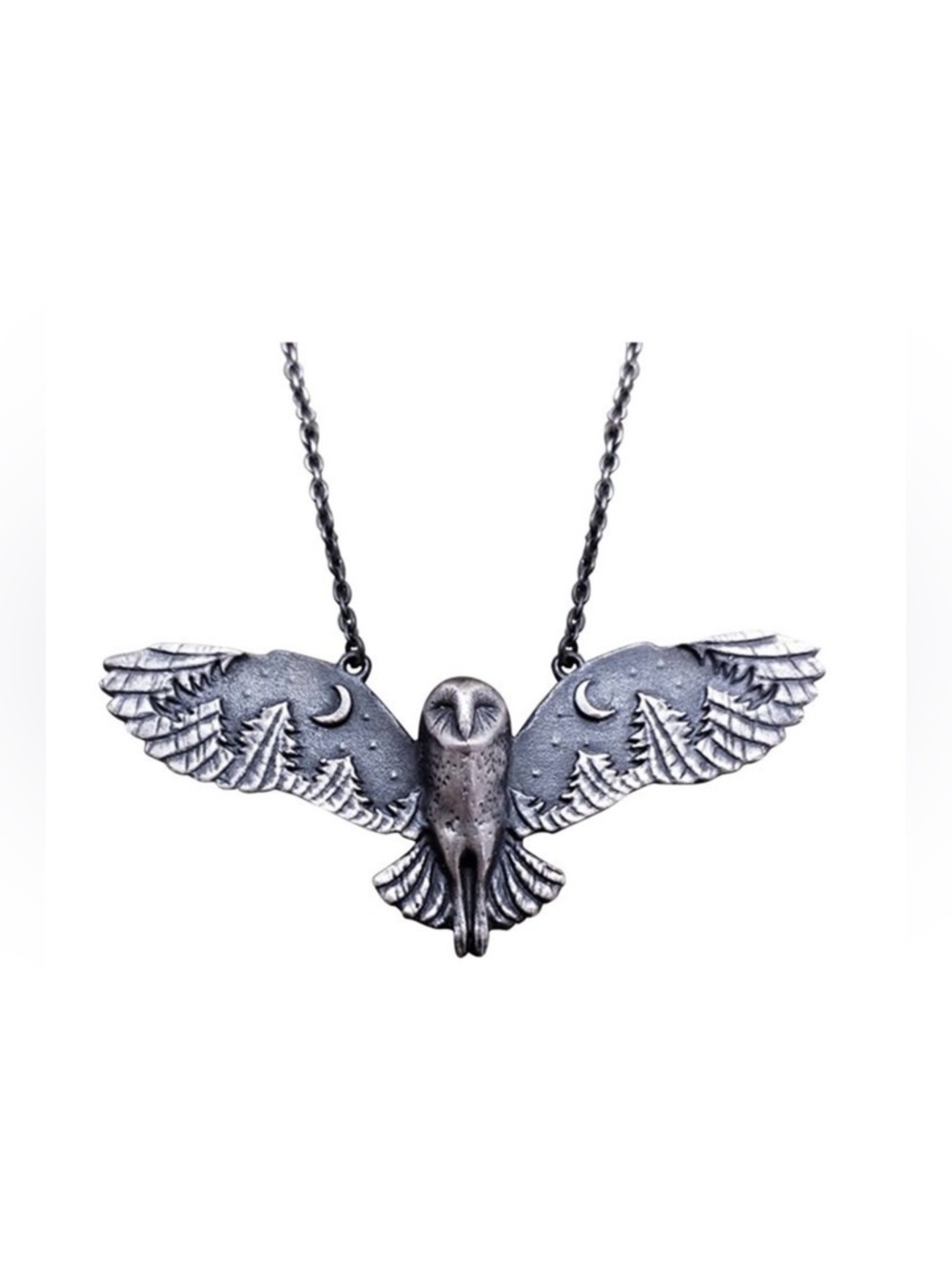 New Vintage Style Tibetan Silver Owl Creative Forest Gothcore Handmade Necklace